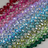 Cherry Tree Beads Crystal Beads - 8x10mm Faceted Top Drilled Rounded Teardrop with an AB finish 