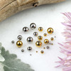 nontarnish spacer beads that blend beautifully into just about any jewelry style