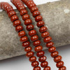 Cherry Tree Beads Large Hole Red Jasper 5x8mm Rondelle with 2.5mm Drilled Hole - 8 inch strand 