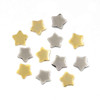 Cherry Tree Beads 304 Stainless Steel 8mm Through Drilled Star Beads, 6 per bag 