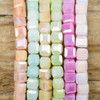 Cherry Tree Beads Crystal Beads - approx. 4mm Opaque Faceted Cubes, 8 inch strand 