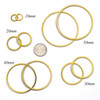 Cherry Tree Beads 304 Stainless Steel 1.5mm Hoop Components 
