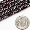 Cherry Tree Beads Garnet 4mm Faceted Cube Beads - 15 inch strand 