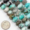 Cherry Tree Beads Multicolored Amazonite approx. 7x14mm Faceted Irregular Heishi Beads - 7.5 inch strand 