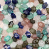 Cherry Tree Beads Natural Gemstone approx. 6x11mm Faceted Double Terminated Hexagonal Point Beads - 14 inch strand 