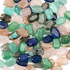 Natural Gemstone Faceted Rectangular Slab Beads by Cherry Tree Beads featuring smooth polished edges and sparkle.