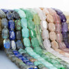 Cherry Tree Beads Gemstone Faceted Rectangular Slab Beads 