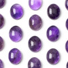 Cherry Tree Beads Amethyst 10x12mm Oval Cabochon - 1 per bag 