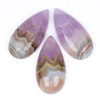 Cherry Tree Beads Amethyst Agate 18x38mm Teardrop Cabochon - 1 per bag 