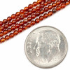 Cherry Tree Beads BOGO Red Agate 2mm Round Beads - 15 inch strand 