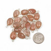 Cherry Tree Beads Gemstone 10x21mm Faceted Teardrop Drop with Sterling Silver or 18k Gold Vermeil Bezel and 3 Tiny Dots - 1 piece  Cherry Tree Beads Gemstone 10x21mm Faceted Teardrop Drop with Sterling Silver or 18k Gold Vermeil Bezel and 3 Tiny Dots - 1 piece