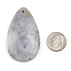 Cherry Tree Beads Gemstone 30x50mm Top Front to Back Drilled Teardrop Pendant with a Flat Back - 1 per bag 