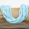 Cherry Tree Beads Crystal Beads - approx. 2x2.5mm Opaque Baby Blue Faceted Rondelles, 15 inch strand 