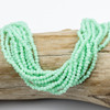 Cherry Tree Beads Crystal Beads - approx. 2x2.5mm Opaque Coastal Green Faceted Rondelles, 15 inch strand  Cherry Tree Beads Crystal Beads - approx. 2x2.5mm Opaque Coastal Green Faceted Rondelles, 15 inch strand