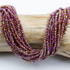 Cherry Tree Beads Crystal Beads - approx. 2x2.5mm Opaque Cranberry Red Faceted Rondelles with AB finish, 15 inch strand  Cherry Tree Beads Crystal Beads - approx. 2x2.5mm Opaque Cranberry Red Faceted Rondelles with AB finish, 15 inch strand