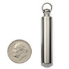 Cherry Tree Beads 304 Stainless Steel 8x43mm Container Pendant - 1 per bag  Cherry Tree Beads 304 Stainless Steel 8x43mm Container Pendant - 1 per bag