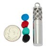 Cherry Tree Beads 304 Stainless Steel 10x46mm Aromatherapy Bottle - Petal Lattice Design - Tube #05 - 1 per bag  Cherry Tree Beads 304 Stainless Steel 10x46mm Aromatherapy Bottle - Petal Lattice Design - Tube #05 - 1 per bag