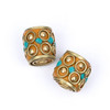 Cherry Tree Beads Tibetan Brass 11x11mm Barrel Beads - 2 per bag 