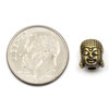 Cherry Tree Beads Brass 7x8.5mm Buddha Head Beads - 4 per bag  Cherry Tree Beads Brass 7x8.5mm Buddha Head Beads - 4 per bag