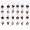 Cherry Tree Beads Brass 3.5x4mm Scroll Pattern Spacer Beads - 24 per bag  Cherry Tree Beads Brass 3.5x4mm Scroll Pattern Spacer Beads - 24 per bag
