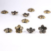 Cherry Tree Beads Brass 3.5x11mm Blooming Flower Bead Caps - 12 per bag  Cherry Tree Beads Brass 3.5x11mm Blooming Flower Bead Caps - 12 per bag