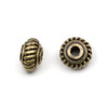 Cherry Tree Beads Brass 3x4.5mm Rope-Detailed Spacer Beads - 24 per bag  Cherry Tree Beads Brass 3x4.5mm Rope-Detailed Spacer Beads - 24 per bag