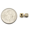 Cherry Tree Beads Brass 4mm Cube Beads - 24 per bag 