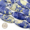 Cherry Tree Beads Special Gems - Sodalite 22x49mm Oval Beads - 16 inch strand  Cherry Tree Beads Special Gems - Sodalite 22x49mm Oval Beads - 16 inch strand