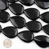 Cherry Tree Beads Special Gems - Onyx 25x34mm Teardrop Beads - 16 inch strand  Cherry Tree Beads Special Gems - Onyx 25x34mm Teardrop Beads - 16 inch strand
