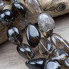 Cherry Tree Beads Special Gems - Smoky Quartz 15x25mm Nugget Beads - 16 inch strand 