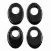 Cherry Tree Beads Special Gems - Onyx 25x35mm Agogo Oval Focals - 4 per bag 
