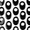 Cherry Tree Beads Special Gems - Onyx 25x35mm Agogo Oval Focals - 4 per bag 