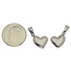 Cherry Tree Beads 304 Stainless Steel 9x10.7mm Heart Charm with Bail - 2 per bag  Cherry Tree Beads 304 Stainless Steel 9x10.7mm Heart Charm with Bail - 2 per bag