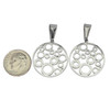 Cherry Tree Beads 304 Stainless Steel 23mm Concentric Circle Coin Pendant with Bail - 2 per bag  Cherry Tree Beads 304 Stainless Steel 23mm Concentric Circle Coin Pendant with Bail - 2 per bag