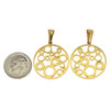 Cherry Tree Beads 304 Stainless Steel 23mm Concentric Circle Coin Pendant with Bail - 2 per bag  Cherry Tree Beads 304 Stainless Steel 23mm Concentric Circle Coin Pendant with Bail - 2 per bag