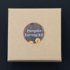 Gemstone pumpkin earring kit for craft night.
