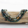 Cherry Tree Beads Natural Gemstone 4x6mm Pumpkin Beads - 15 inch strand 