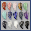 Cherry Tree Beads Natural Gemstone 12x24mm Top Drilled Wing Pendant -  1 per bag 