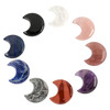 Cherry Tree Beads Gemstone 32mm Crescent Moon Pendant - 1 per bag 