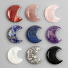 Cherry Tree Beads Gemstone 32mm Crescent Moon Pendant - 1 per bag 
