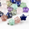 Cherry Tree Beads Gemstone 8mm Faceted Star Beads on a headpin