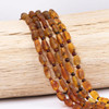 Cherry Tree Beads Matte Amber approx. 7-13mm Nugget Beads - 15 inch strand 