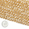 Cherry Tree Beads Crystal Beads - approx. 6x8mm Champagne Faceted Rondelles, 15 inch strand 