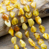 Cherry Tree Beads Amber approx. 8-15mm Nugget Beads - 15 inch strand 