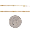 Cherry Tree Beads Brass Satellite Chain with 1mm Links and 1x2.5mm Bars - 2 meter  Cherry Tree Beads Brass Satellite Chain with 1mm Links and 1x2.5mm Bars - 2 meter