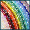 Cherry Tree Beads Crystal 2x4mm Faceted Heishi Beads - 8 inch strand, a rainbow of crystal beads.