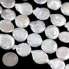 Cherry Tree Beads Freshwater Pearl 16mm Irregular Coin Beads 