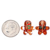 Cherry Tree Beads Handmade Lampwork Glass Beads - 14x14.5mm Tiny Gingerbread Man, 2 per bag 