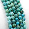 Cherry Tree Beads Natural Turquoise Grade A 5.8mm Faceted Round Beads - 15 inch strand 