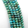 Cherry Tree Beads Natural Turquoise Grade AA 3x5mm Faceted Rondelle Beads - 15 inch strand 